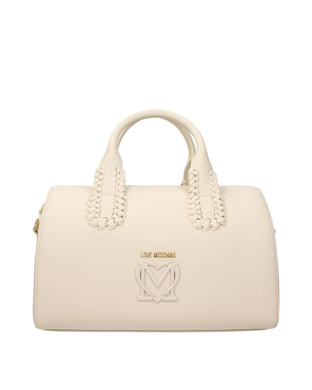 Love Moschino Natural Handbags Polyurethane/Ivory
