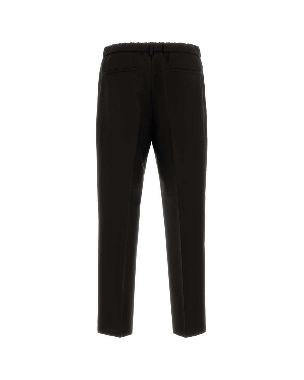 Jil Sander Black Dark Wool Pant for men