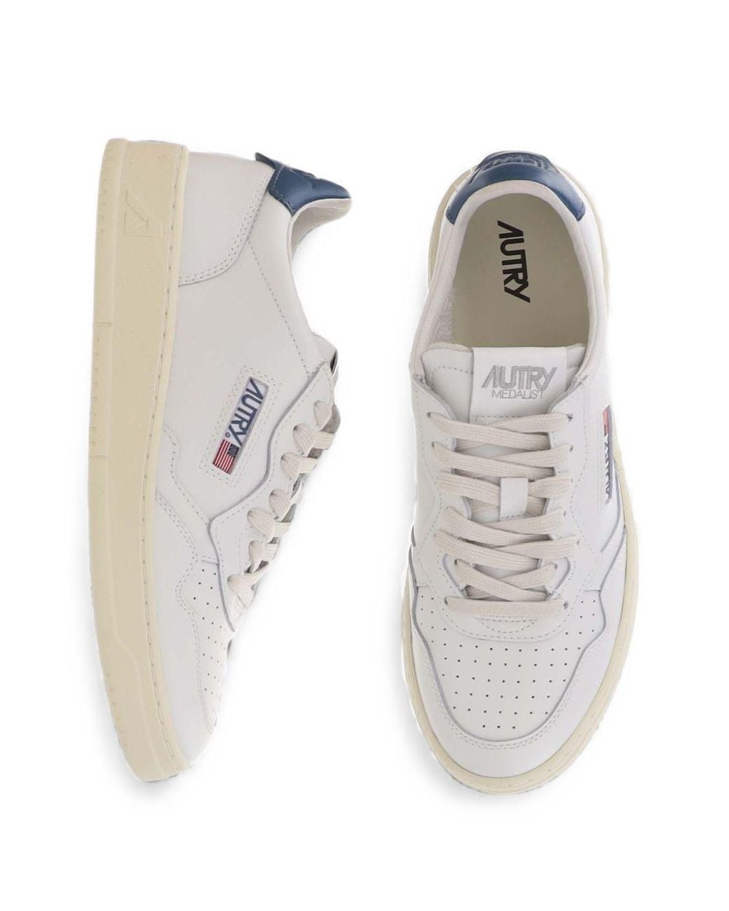 Autry White Medialist Low Sneakers