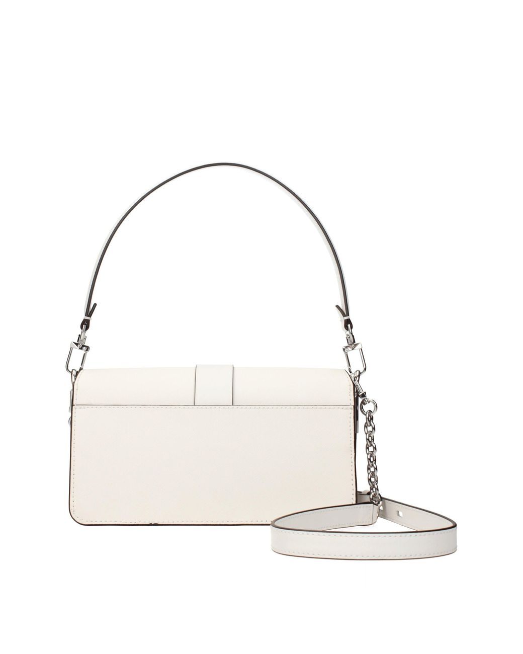Michael Kors Natural Borse A Mano Greenwich Md Donna Pelle Bianco/Bianco Ottico