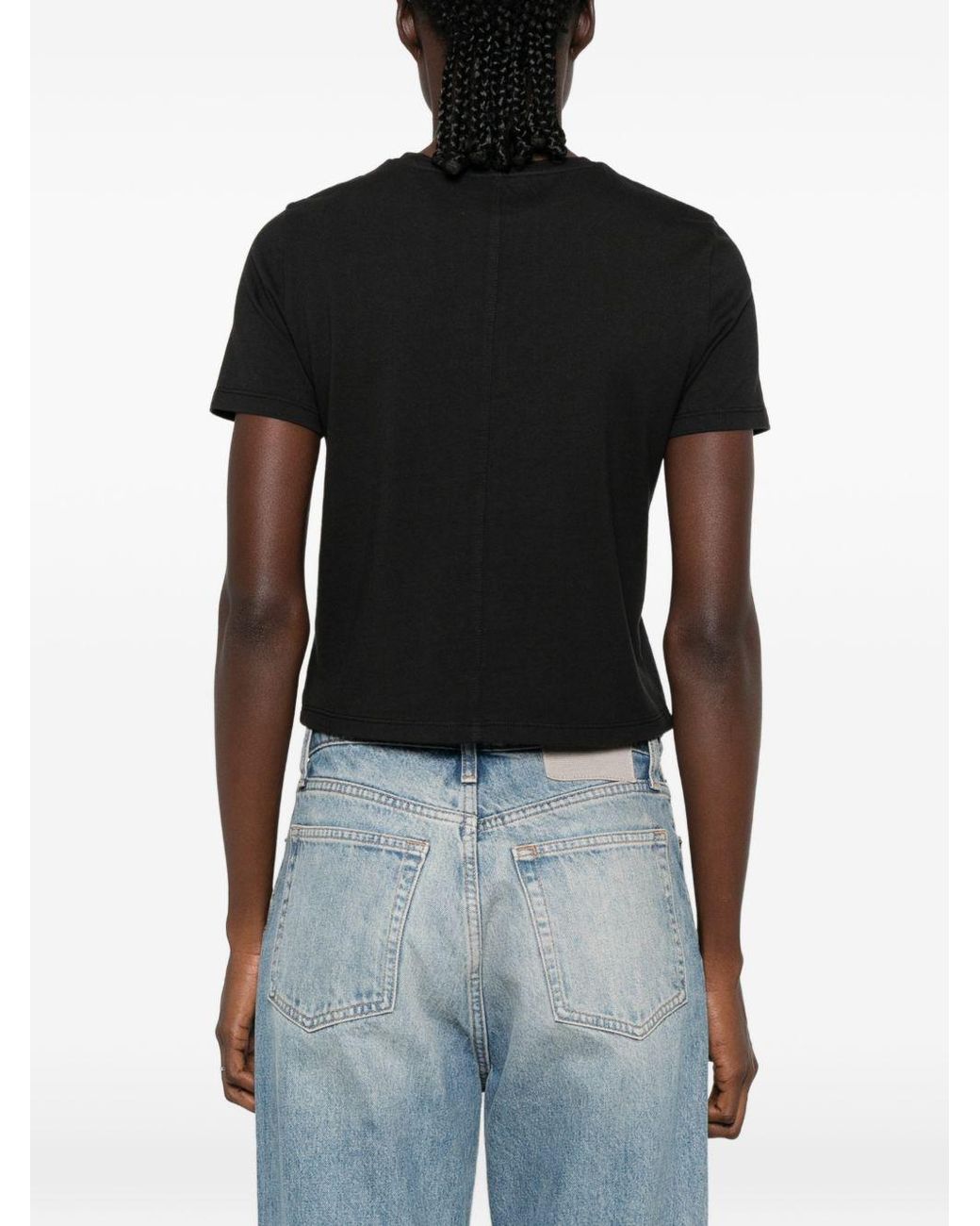 Alice + Olivia Black Cindy Cut-Out T-Shirt