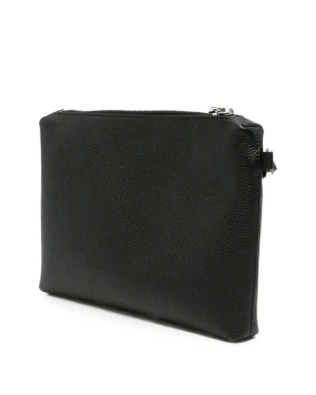 Tom Ford Black Grained Leather Pouch for men