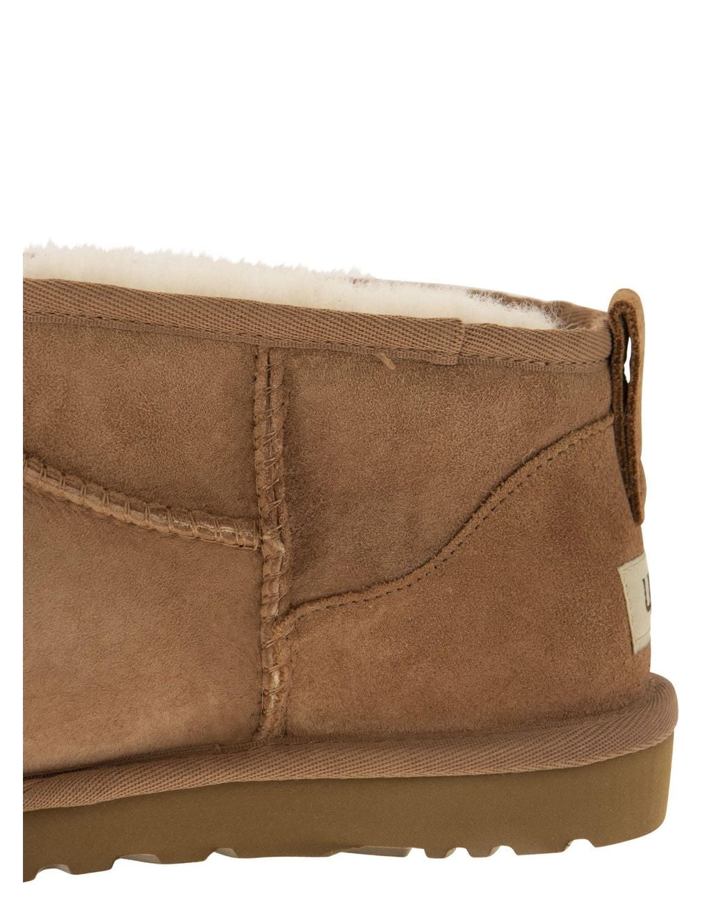 Ugg Brown Classic Ultra Mini Sheepell Stiefel