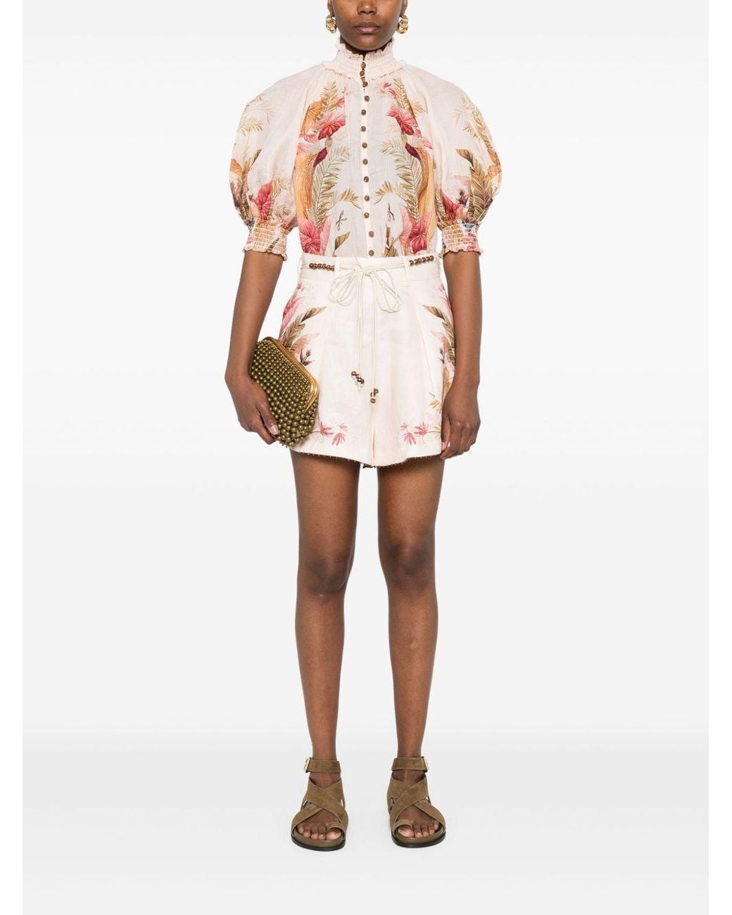 Zimmermann White Shorts