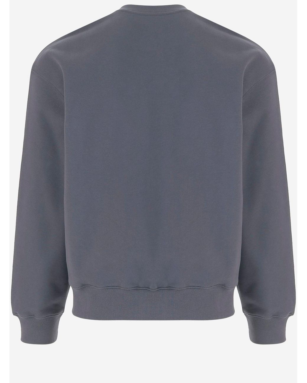 Maison Kitsuné Gray Cotton Sweatshirt Organic Sweater