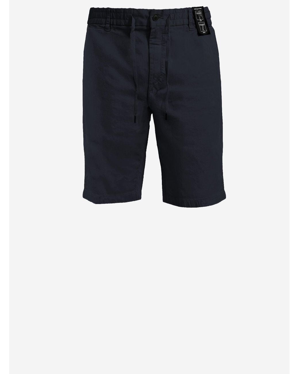 Boss Blue Stretch Cotton Pants for men