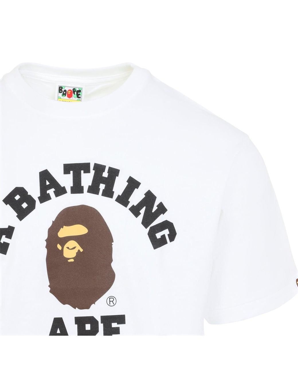 A Bathing Ape White College M T Shirt
