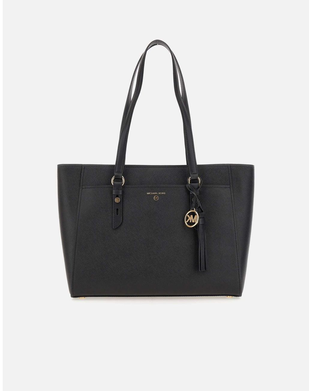 LG MF TZ Tote Leather Shopper Sac Michael Kors en coloris Noir Lyst