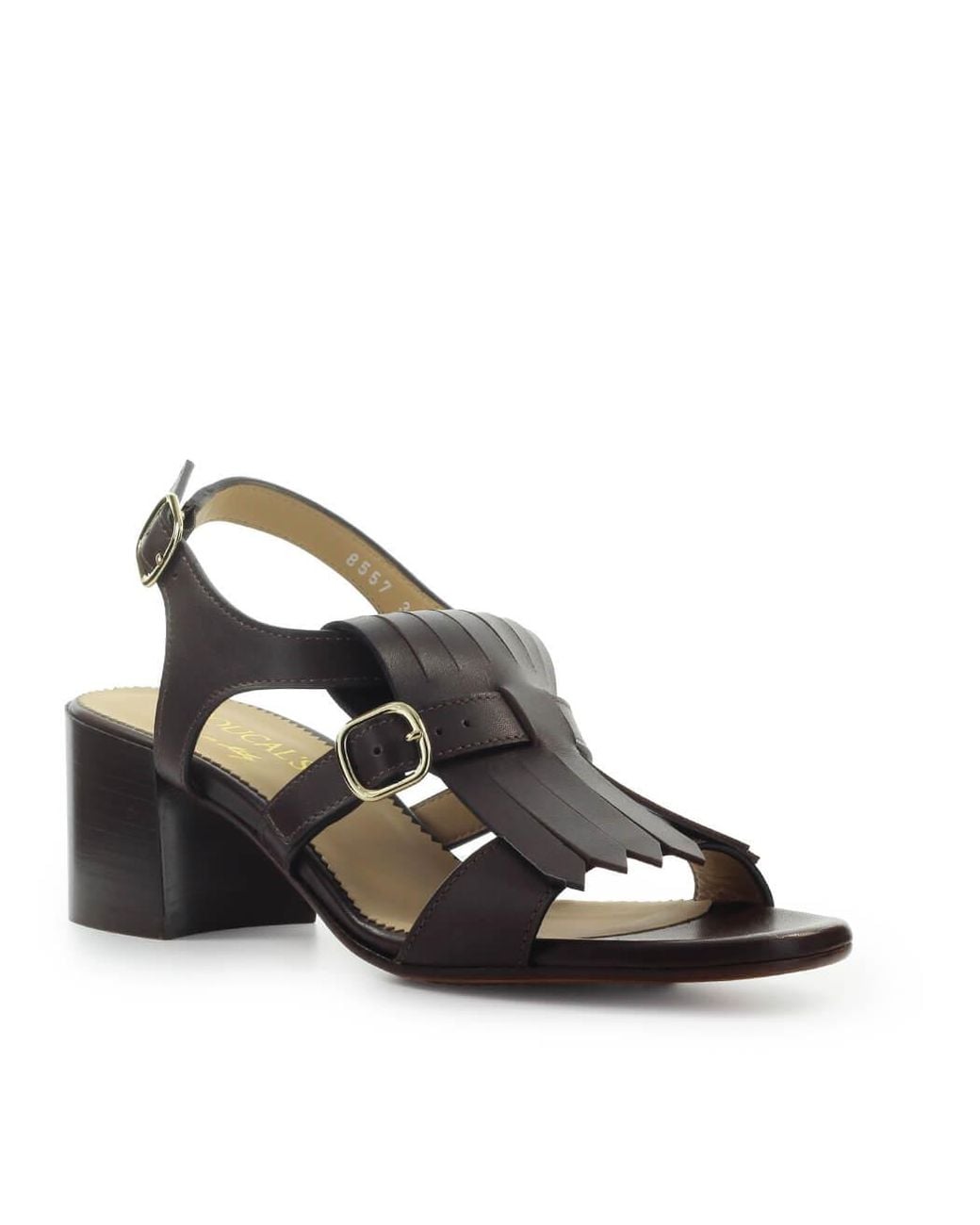 Doucal's Brown Dark Heeled Sandal
