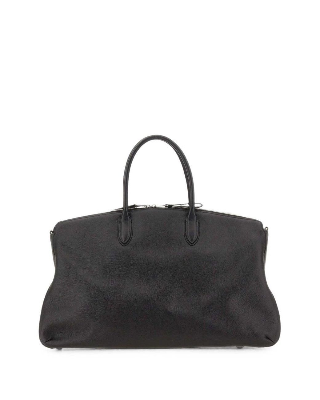 Borsalino Black Leather Tote Bag
