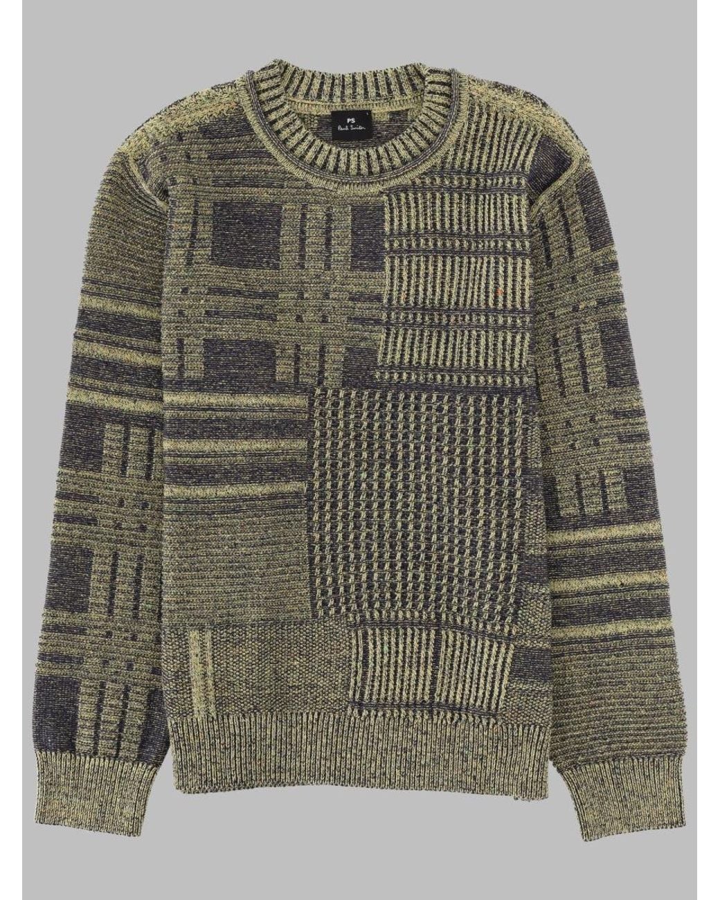 Paul Smith Green Paintwork Cotton Sweatshirt Sweater For for men