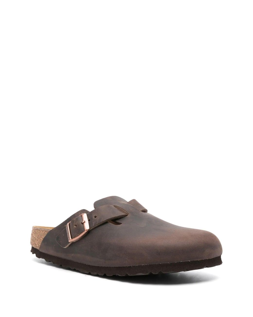 Birkenstock Brown Boston Bs Natural Oiled Leather