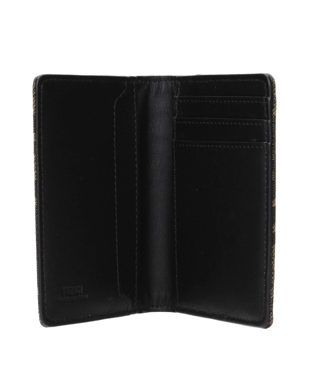 Fendi Black Document Holder Fabric