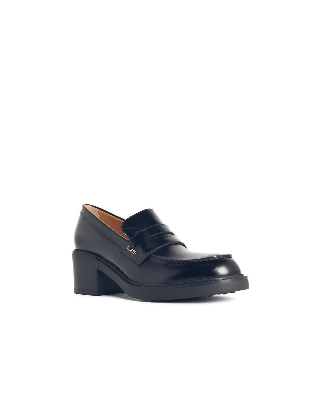 Tod's Blue Leather Loafers