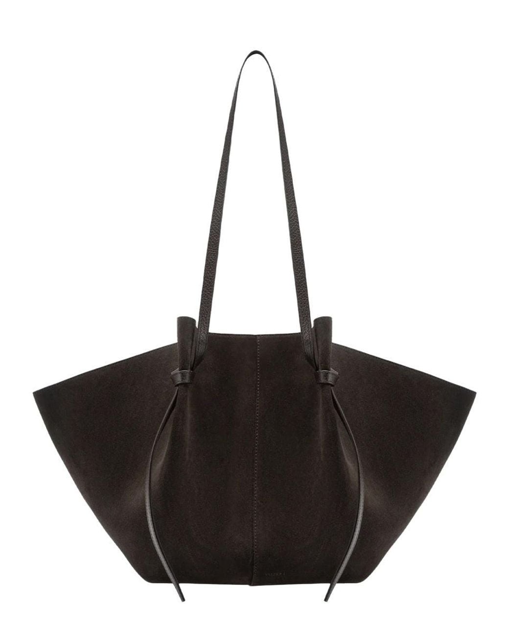 Yuzefi Black Large Suede Tote Bag
