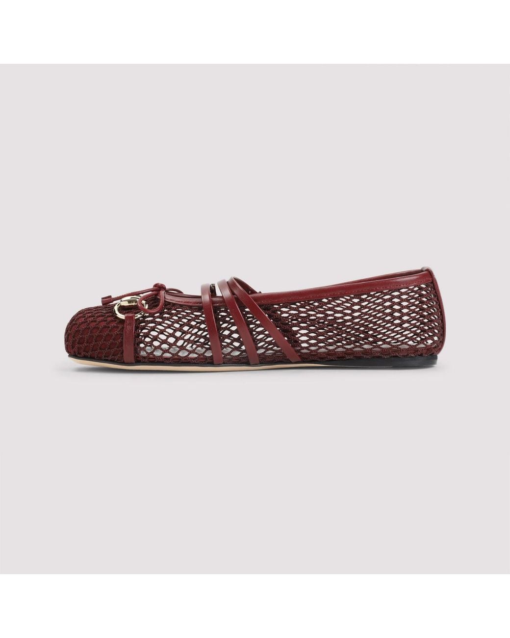 Gucci Red Mesh Ballerinas