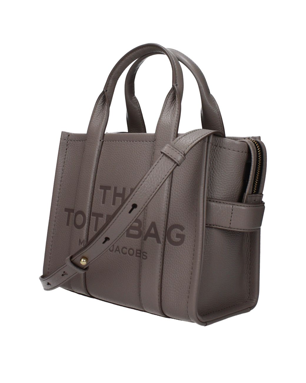 Marc Jacobs Brown Borse A Mano Donna Pelle Grigio/Cemento