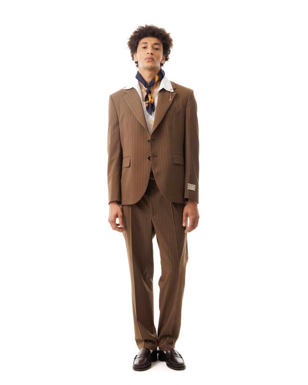 Gessato Blazer LC23 de color Brown