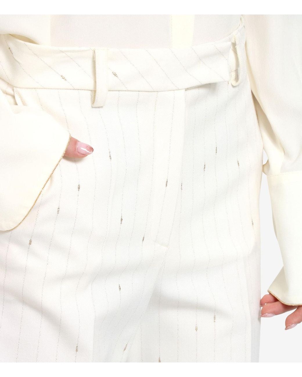 SIMONA CORSELLINI White Trousers