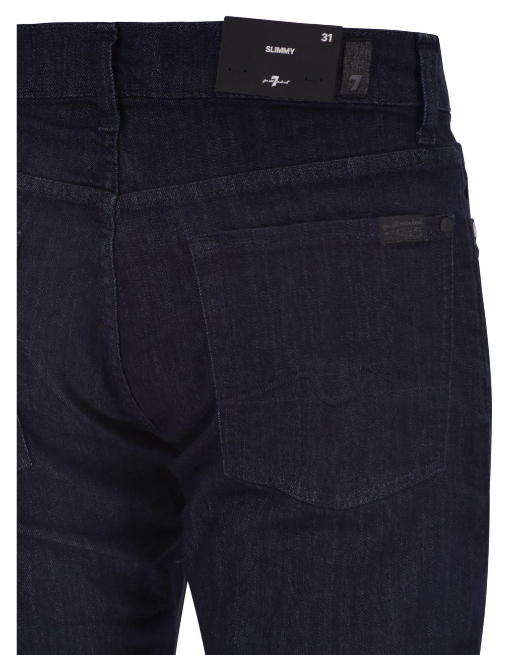 7 For All Mankind Blue Slimmy Stretch Denim Jeans
