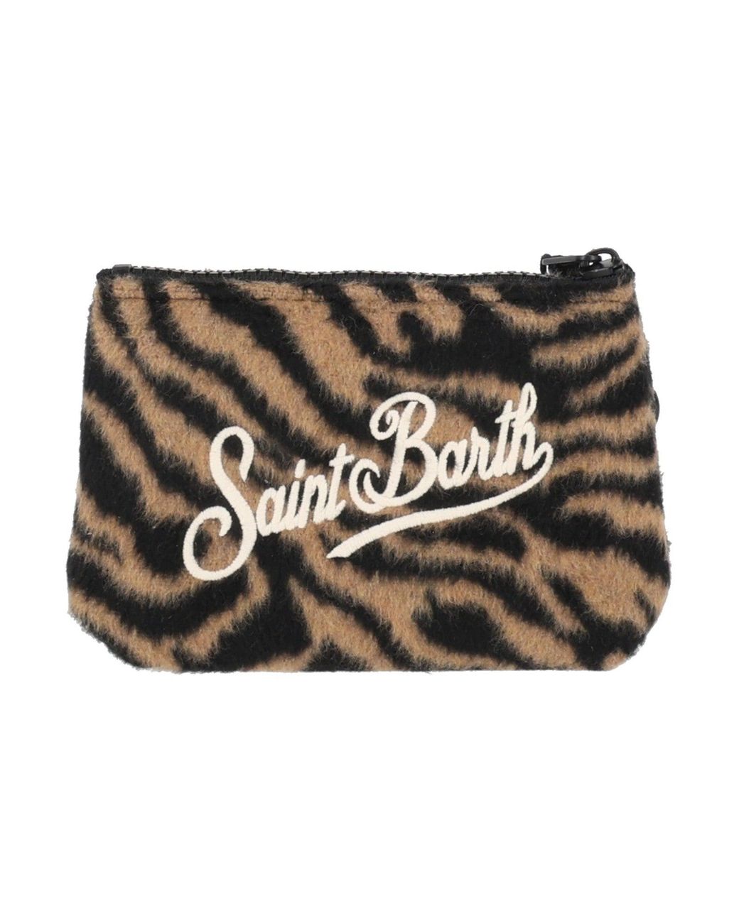 Mc2 Saint Barth Black Aline Mini Felt Zebra 18 Emb
