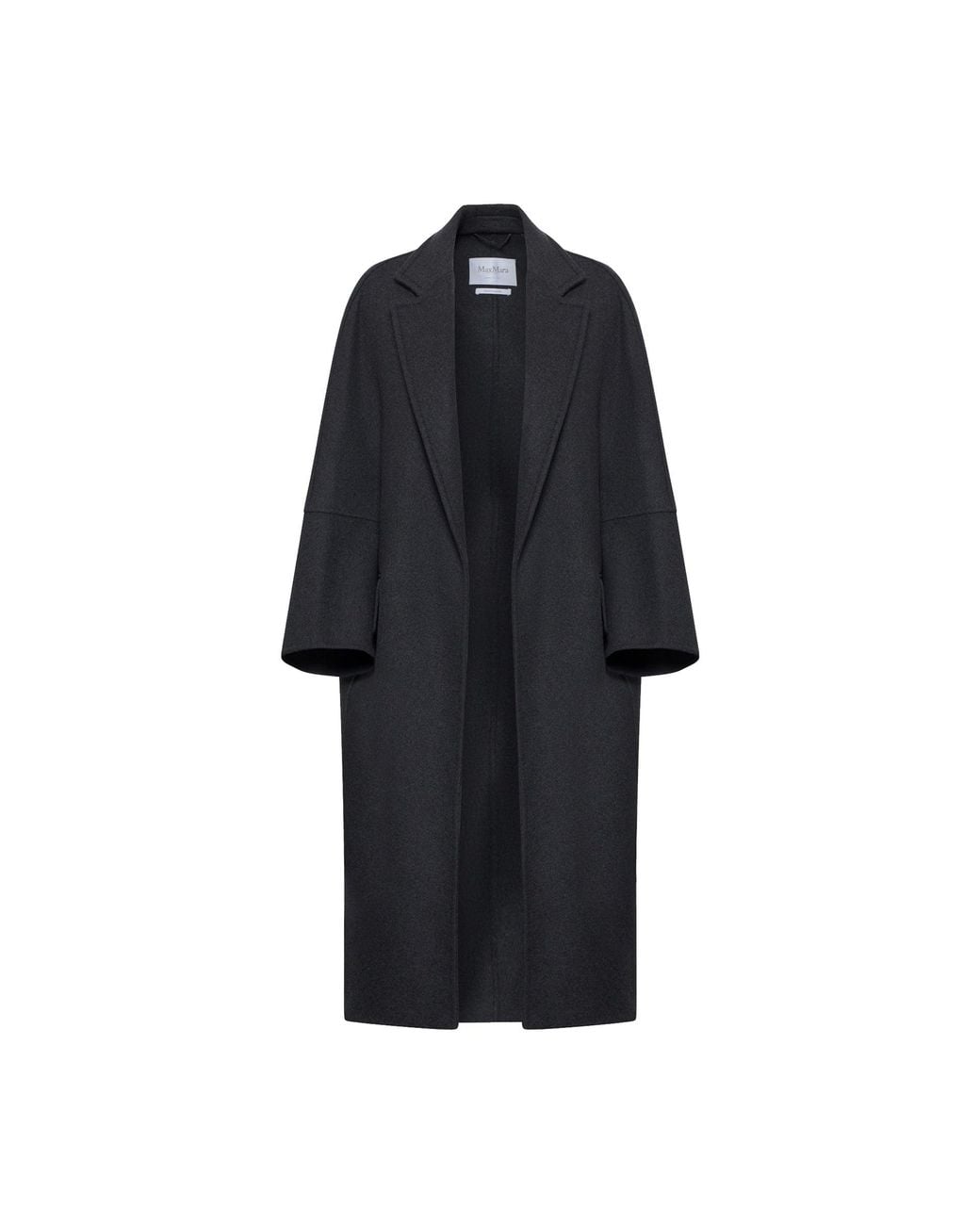 Max Mara Blue Asburgo Wool And C Mere Coat