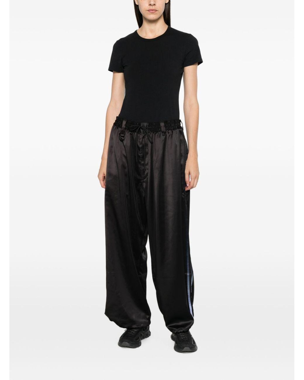 Y-3 Gray Logo Trackpants for men