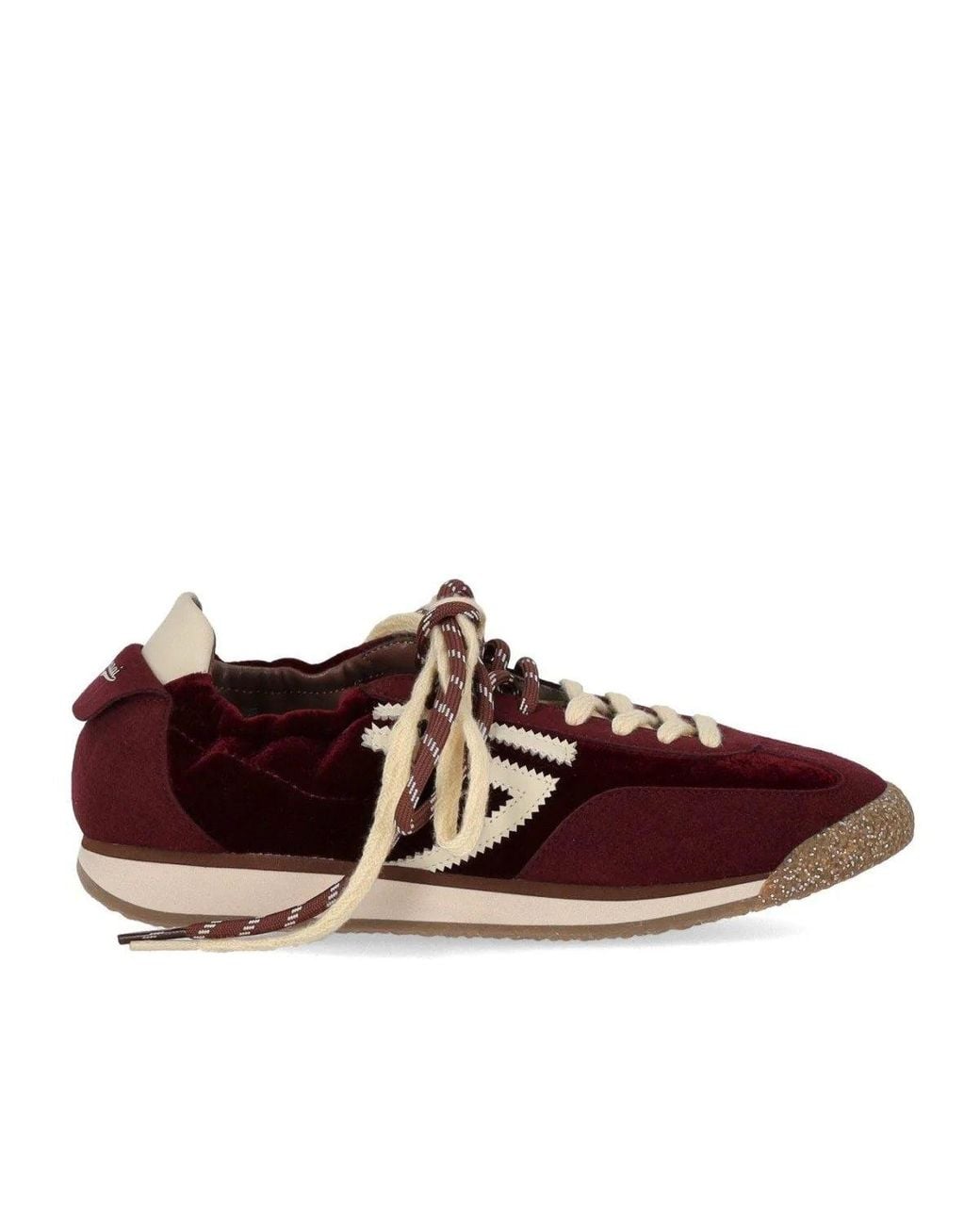 PURAAI Brown 6.02 Panther Velvet Wine Sneaker