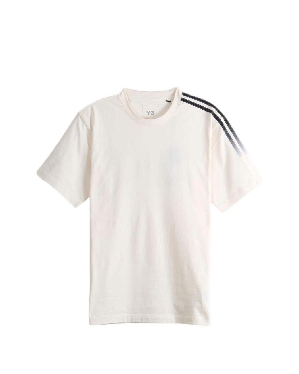 Y-3 White Logo Cotton T Shirt