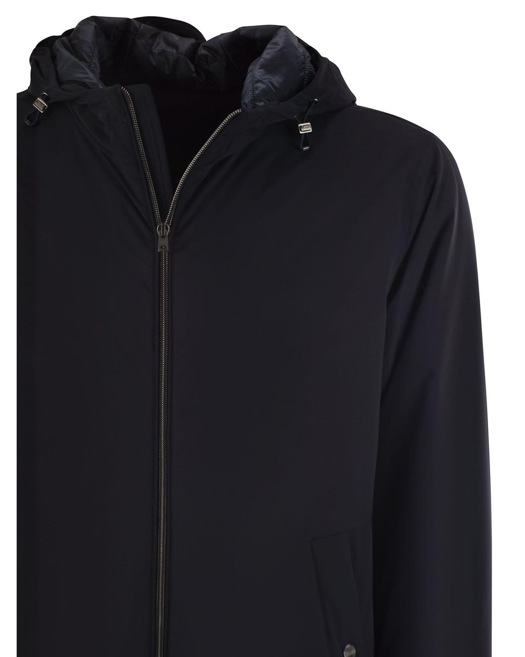 Long Nylon Chaqueta Herno de hombre de color Blue