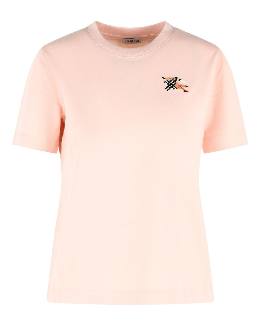 Burberry Pink 'Frankie' Cotton T-Shirt