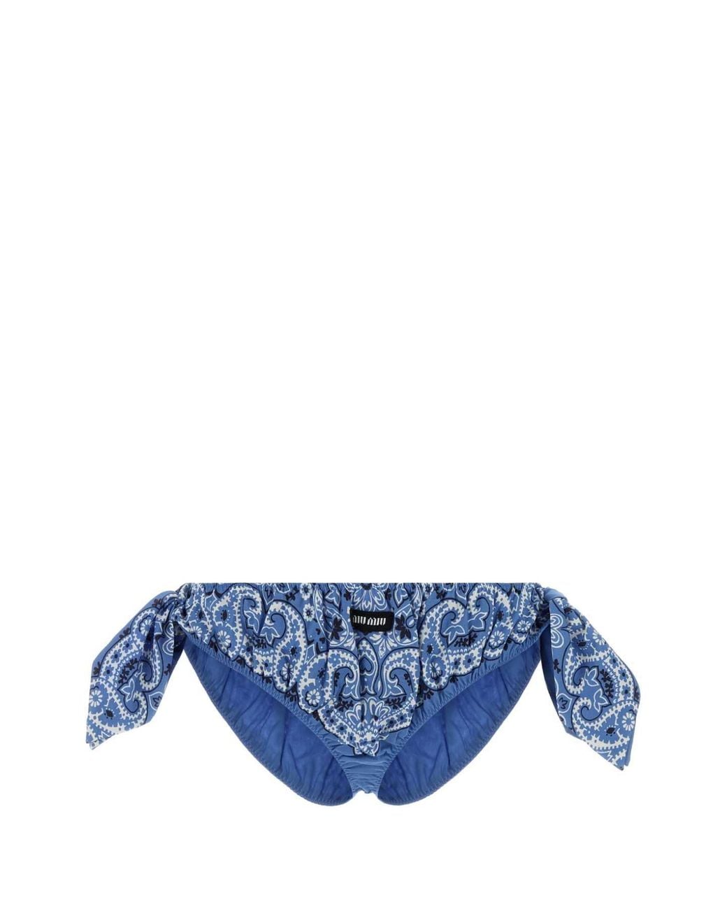 Miu Miu Blue Poplin Brief