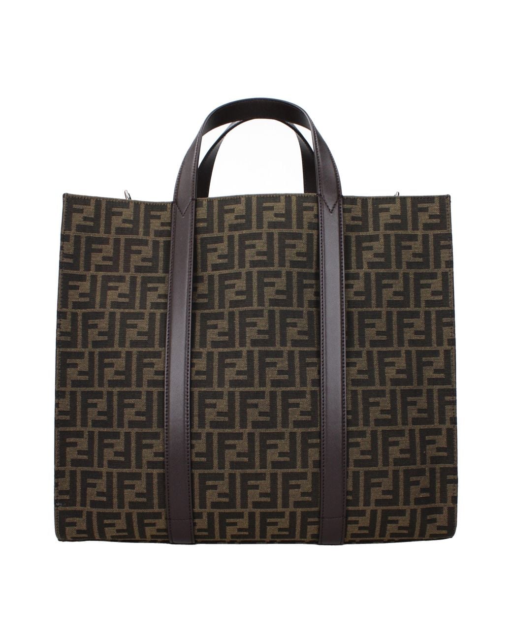 Fendi Black Handbags Fabric/Ebony