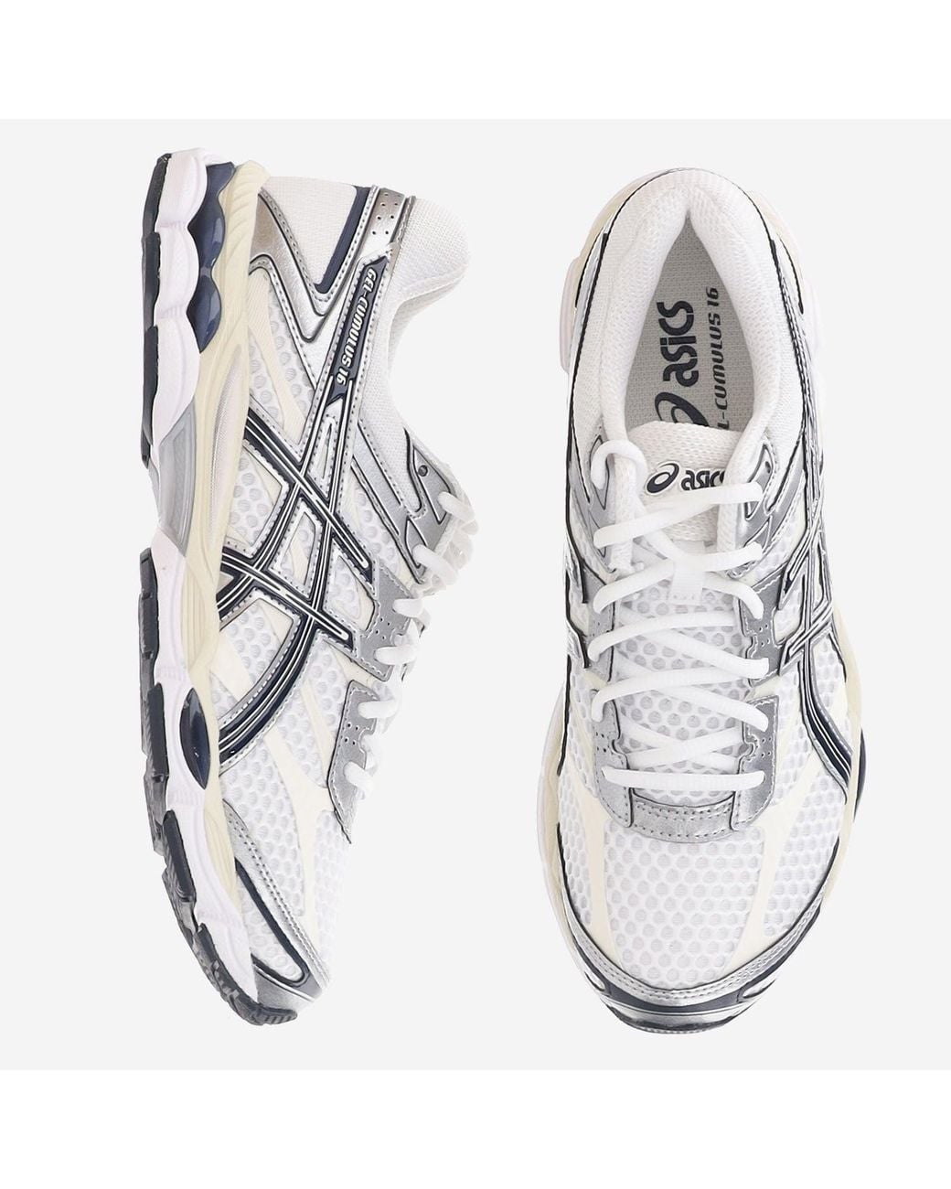 Asics White Sneakers Gel-Cumulus 16 Textile Trainers