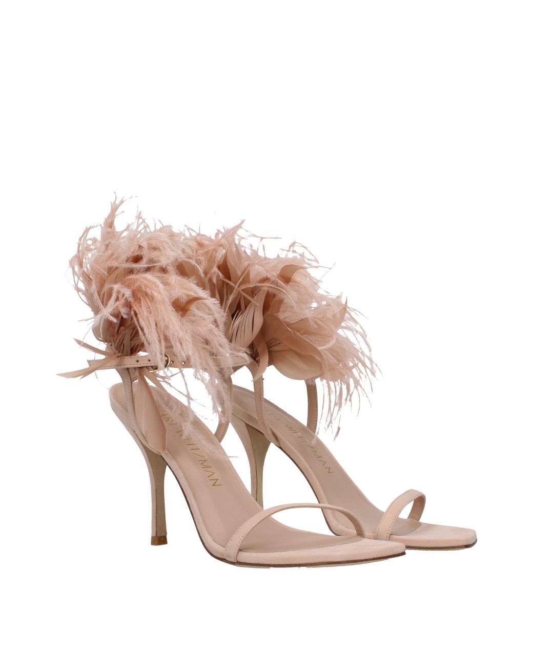 Stuart Weitzman Pink Sandali Donna Camoscio Rosa/Rosa Polvere