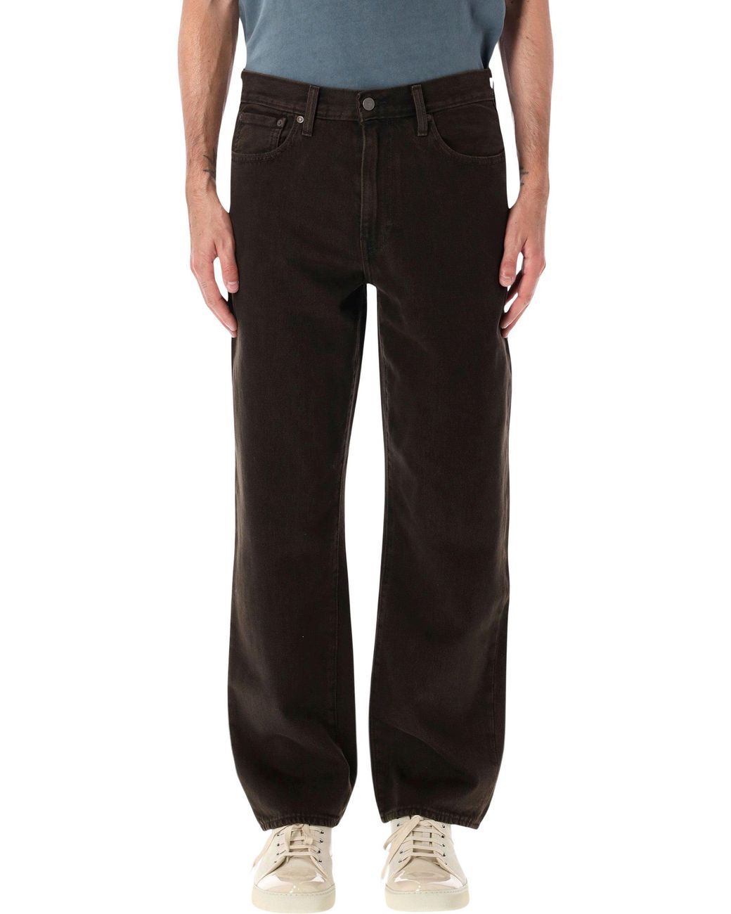 Levi's Black 568 Loose Straight Jeans