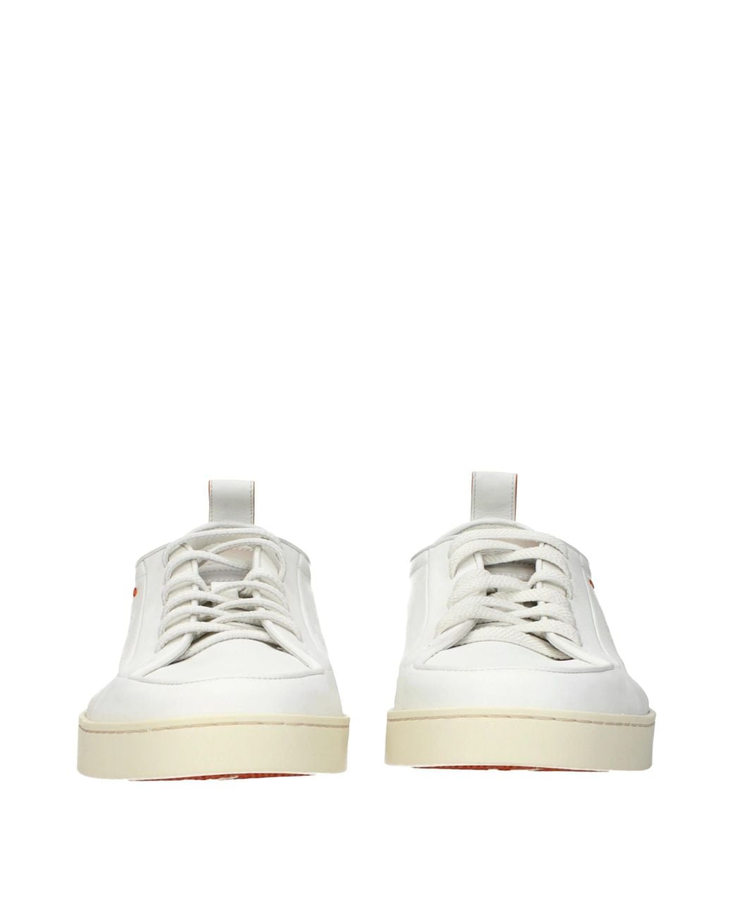 Santoni White Sneakers Monte Carlo With Skin