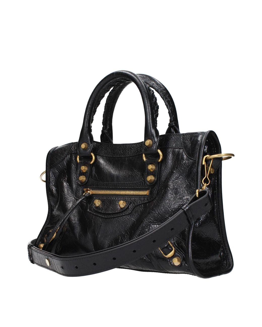 Balenciaga Black Handbags Le City Leather