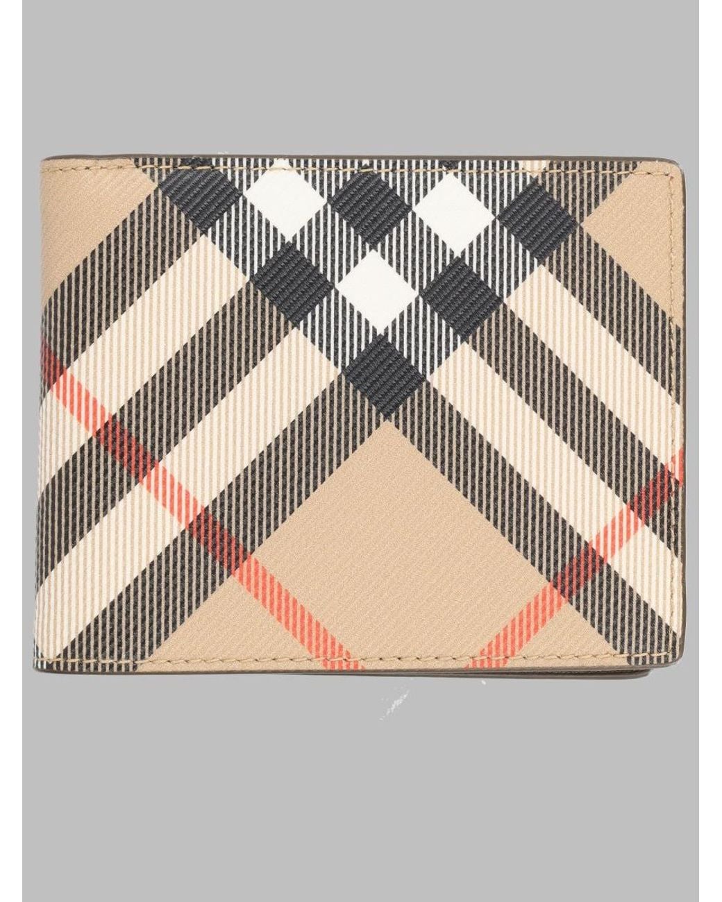 Burberry Gray Textured Wallet for men