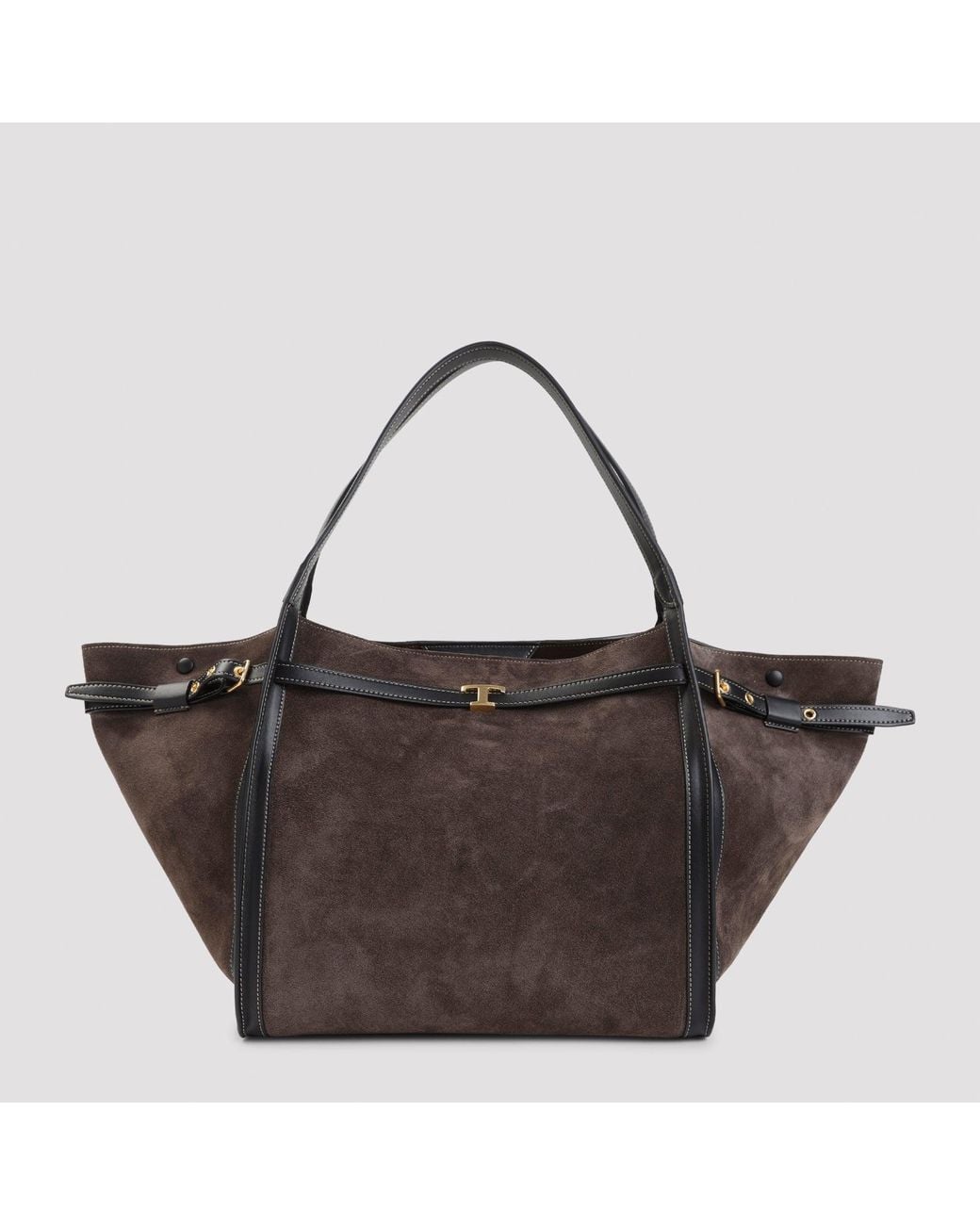 Tod's Brown Tim Medium Shopping Bag