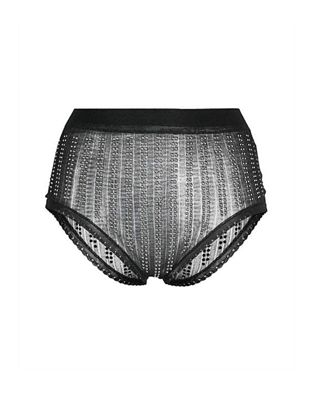 Rabanne Gray Panties With Studs
