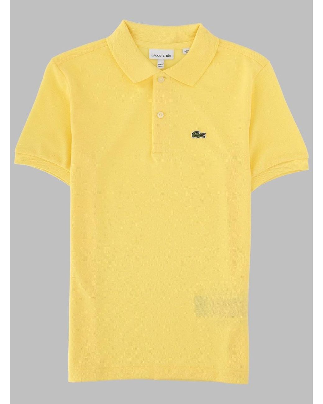 Lacoste Yellow Polo Con Logo