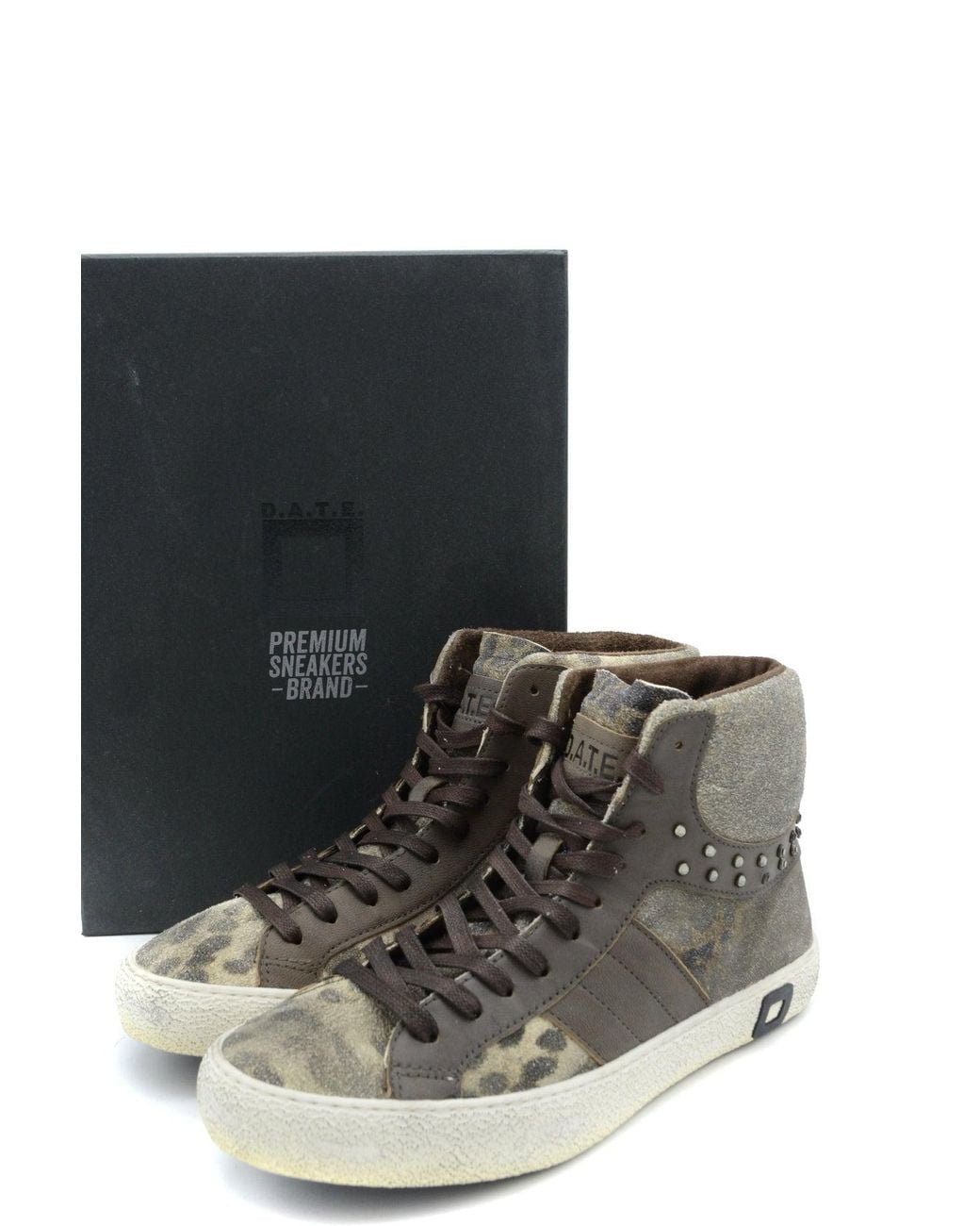 DATE. Baskets Vert Date en coloris Brown