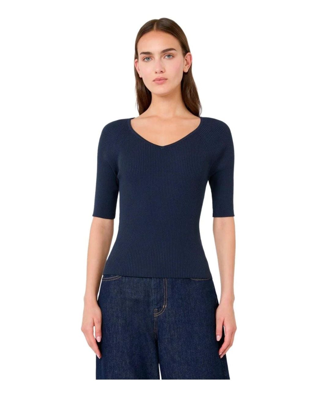 Weekend by Maxmara Blue Tenente Top