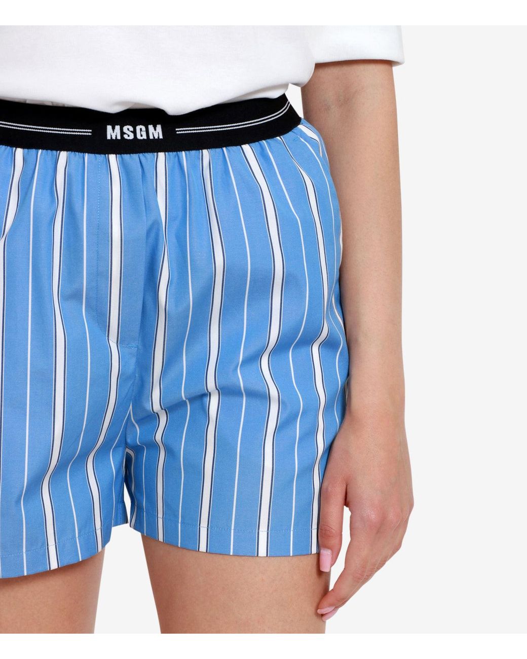 MSGM Blue Shorts