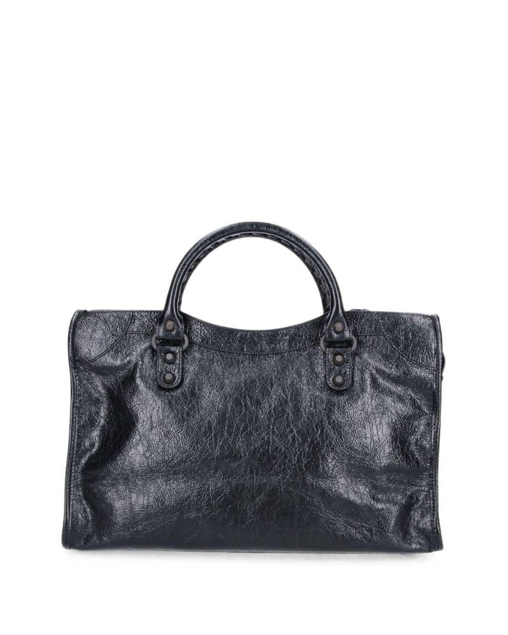 Balenciaga Blue Le City Medium Leather Handbag