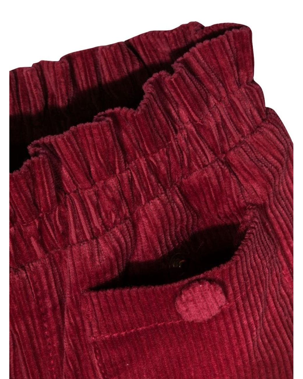 Chloé Red Velvet Pants