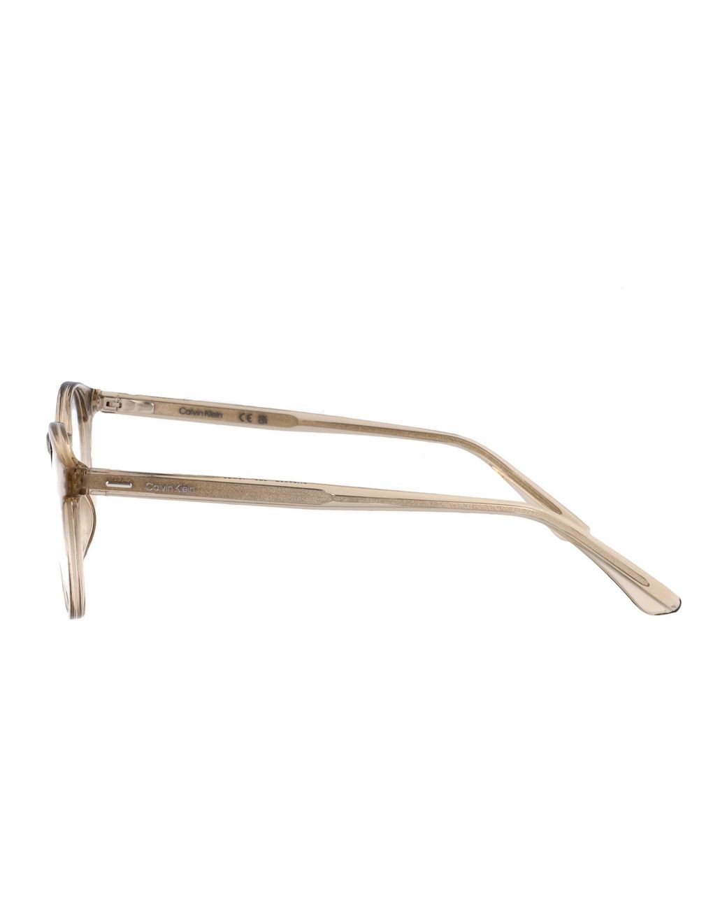Calvin Klein Brown Crystal Acetate Glasses