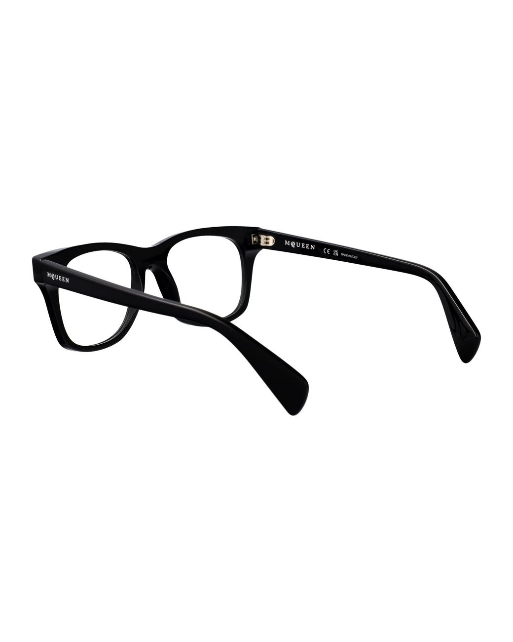 McQueen Black Squared Optical Am0551 O 001