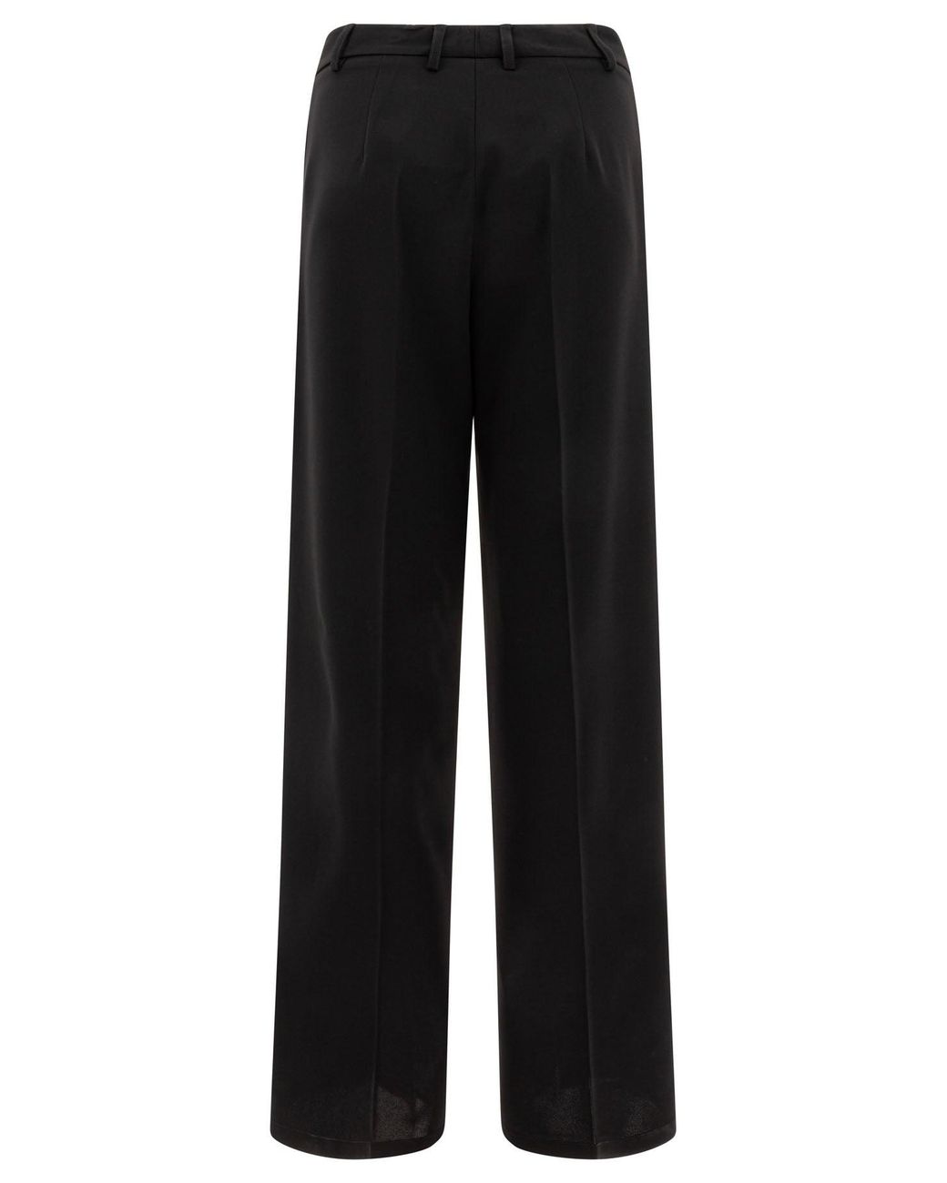 Semler Black Wide-Leg Pants Trousers